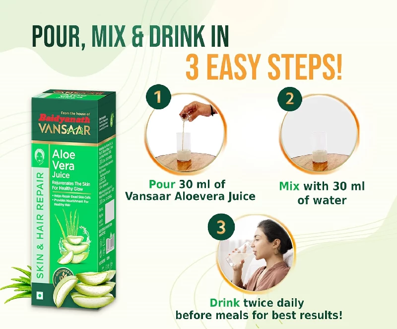 VANSAAR Baidyanath Aloe Vera Juice, 1 l-4.webp